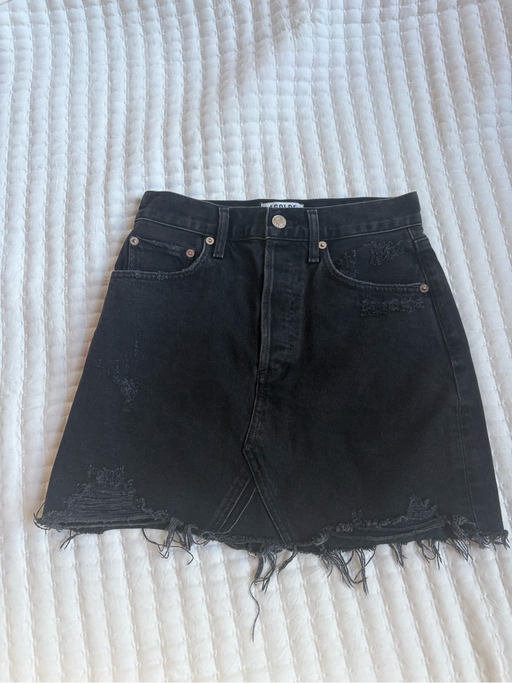 Agolde Quinn High Rise Skirt